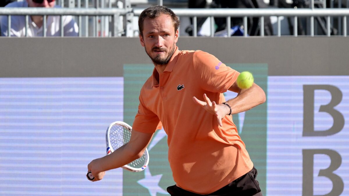 Ο Ντανιίλ Μεντβέντεφ στο ATP Masters 1000 της Ρώμης.