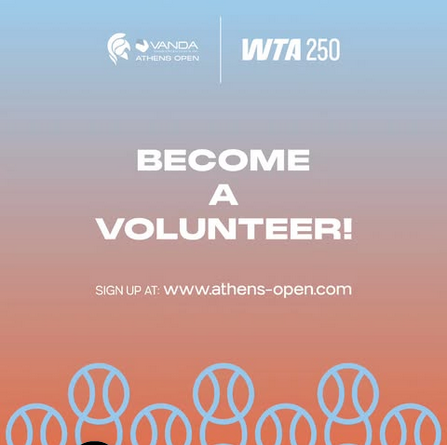 Άνοιξαν οι αιτήσεις εθελοντών για το WTA 250 στην Αθήνα