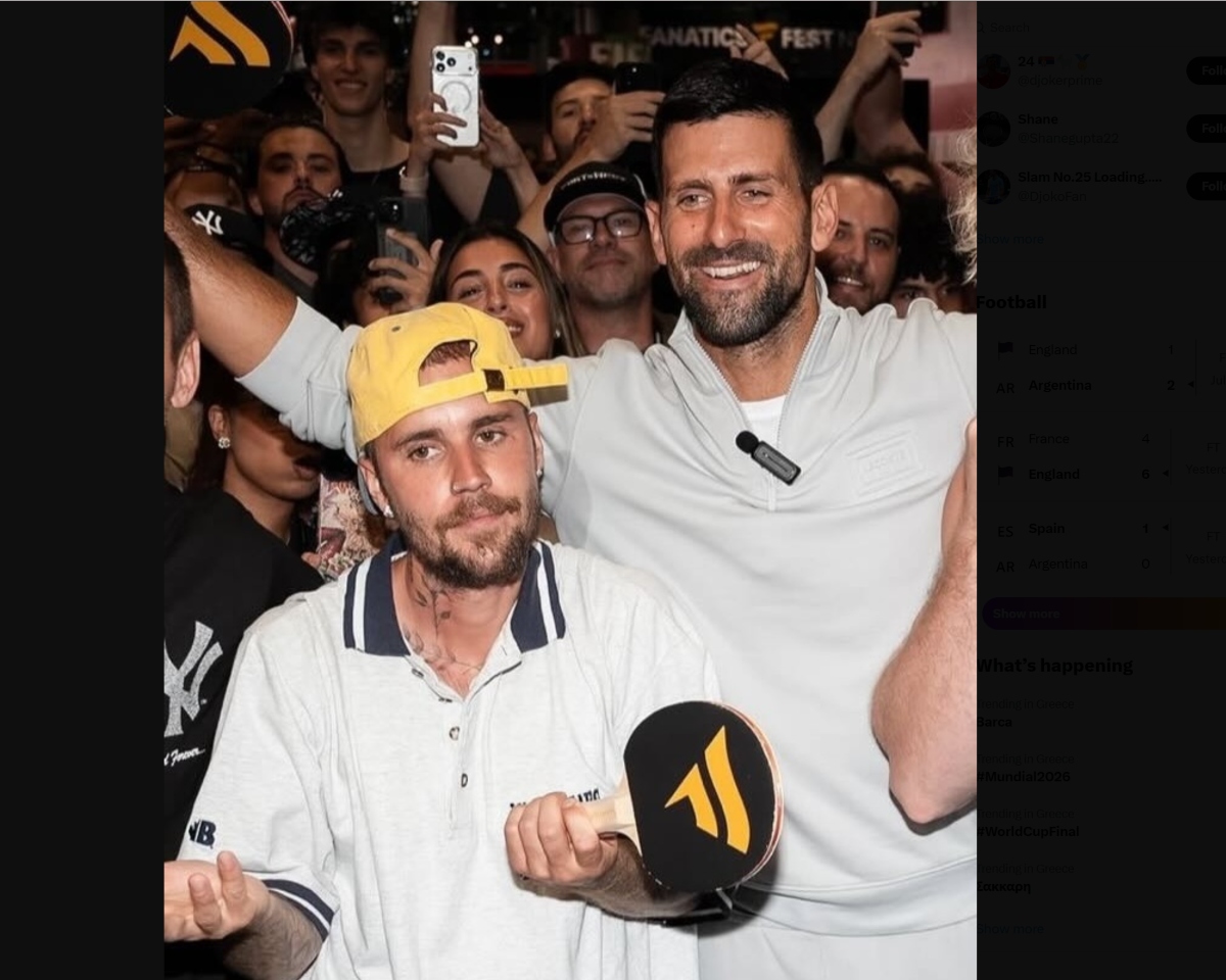 Επικός διάλογος Τζόκοβιτς – Μπίμπερ και… πινγκ-πονγκ (vid)
