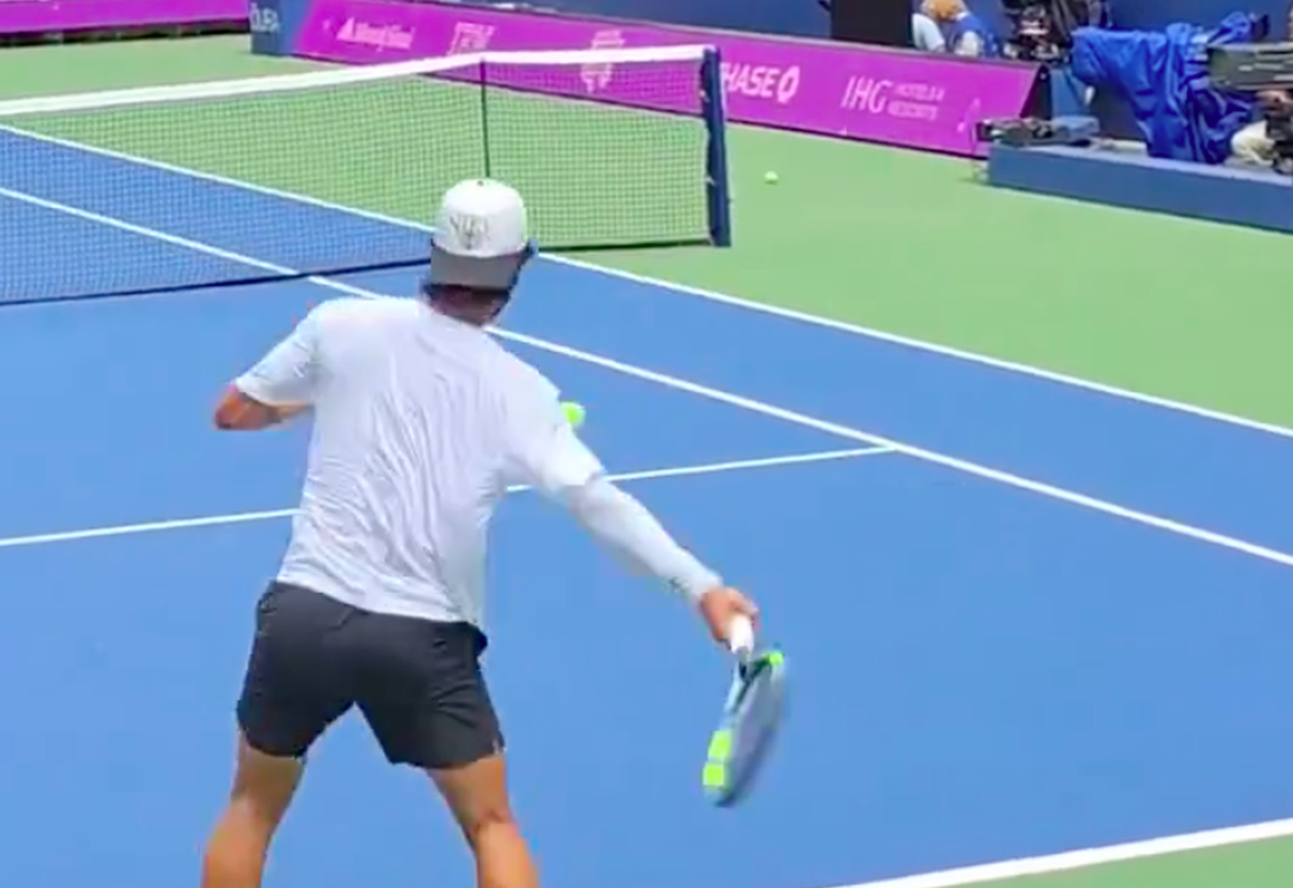 Η εκρηκτική προπόνηση του Αλκαράθ στο US Open (vids)