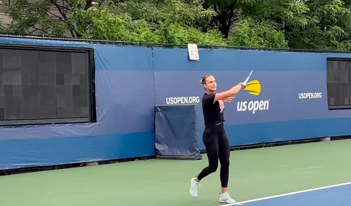 Προπονήθηκε στο US Open η Σαμπαλένκα με στόχο το three-peat (vid)