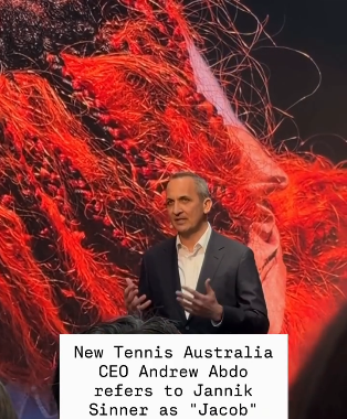 Η γκάφα του νέου CEO της Tennis Australia: Αποκάλεσε τον Σίνερ…. «Τζέικομπ» (vid)